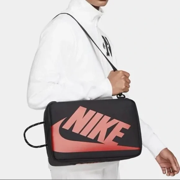 Nike Men's Black Duffel Bag with Blue Logo - Picture 10 of 11